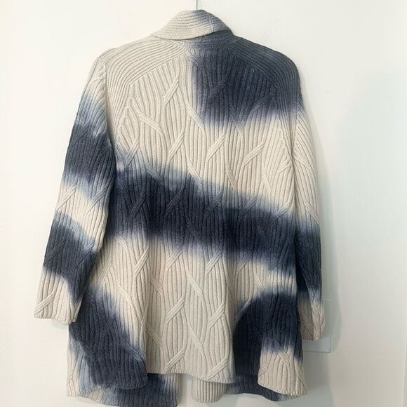 J. Jill Pure Jill Hand Painted Open Cardigan Sweater XL - Picture 5 of 9